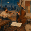 Ein Quartett öffnet die Partitur